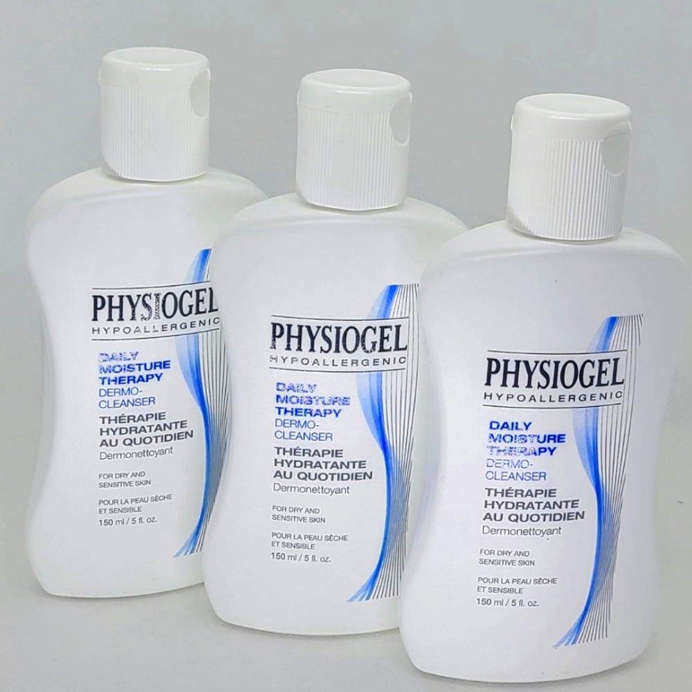 ✅️✅️✅️3 X Physiogel Daily Moisture Therapy Hypoallergenic DERMO-CLEANSER…